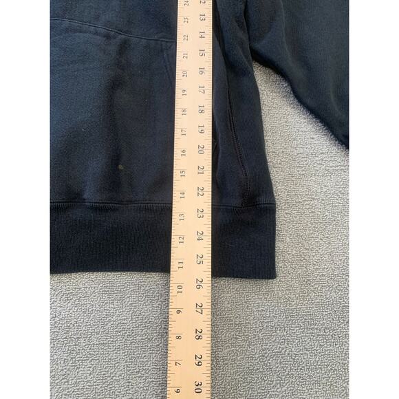 Champion Men Medium Black Reverse Weave Hoodie Sweatshirt - Picture 8 of 14